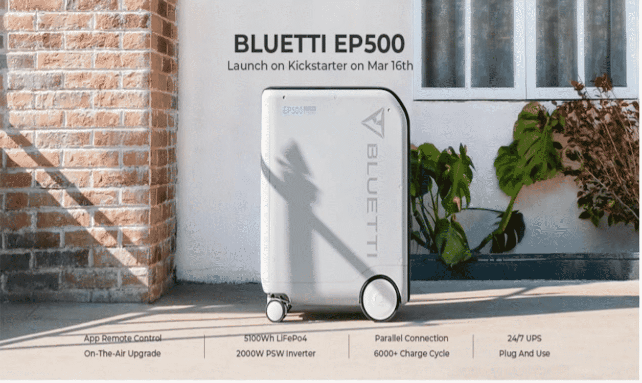 BLUETTI Launches the EP500, a Solar Battery with Super Wattage Capacity for Intensive Off-Grid Solutions