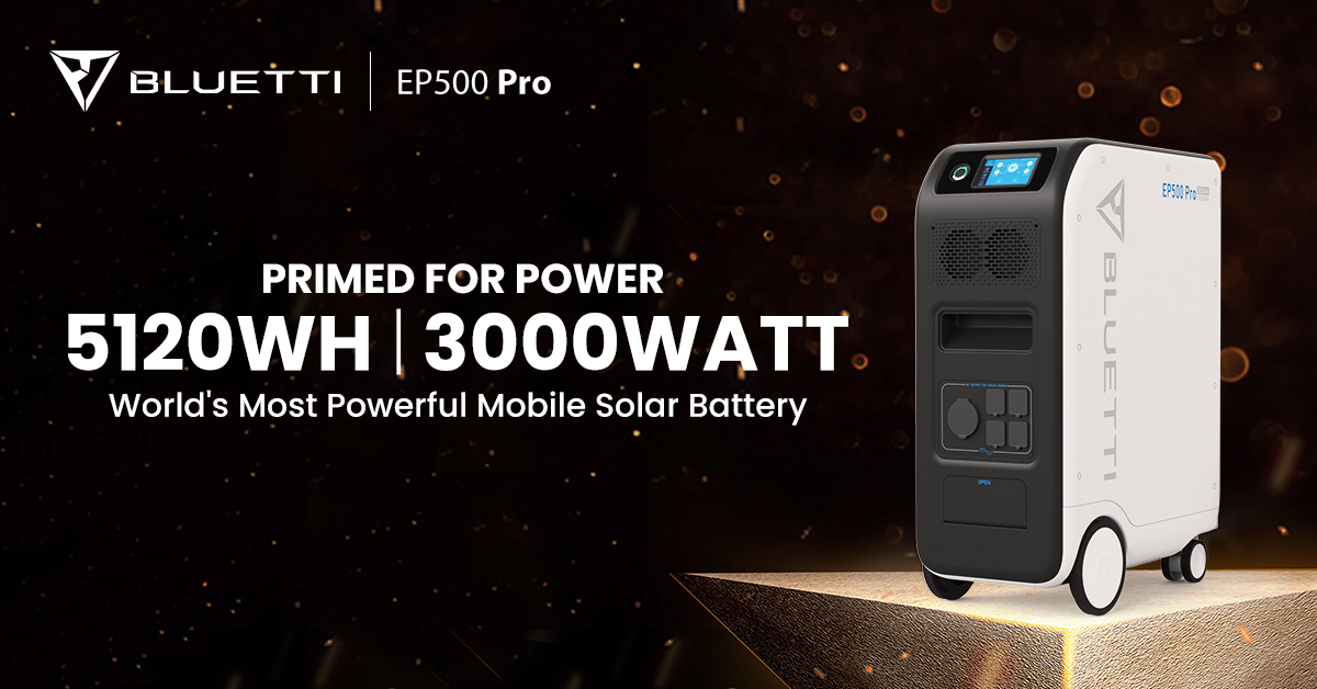 Bluetti EP500 Pro Launch: The world's most powerful 5.1 kWh solar battery with three new modular accessories - Wccftech