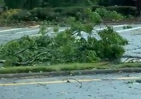 Debris Scattered on Atlanta Road After Tornado Touches Down - Yahoo Entertainment