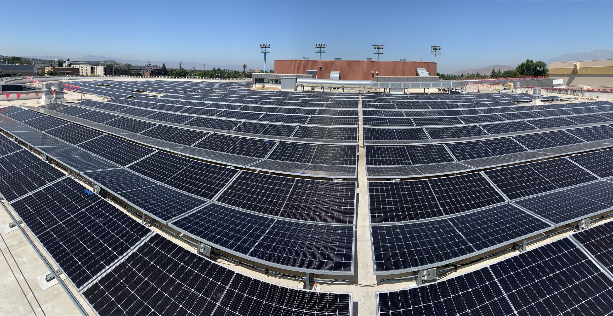 Added solar panels on two campus buildings