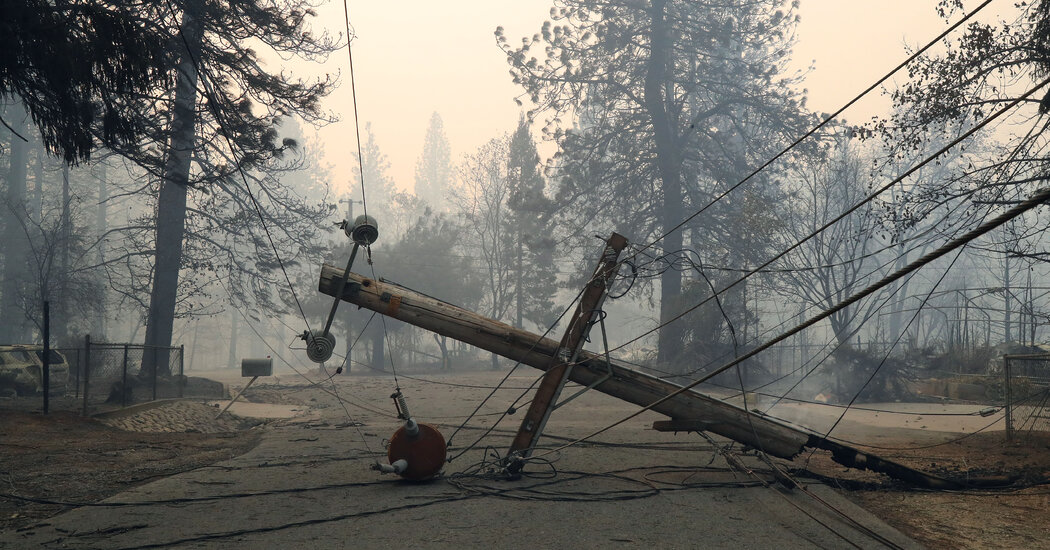 PG&E aims to reduce the risk of forest fires by burying many power lines